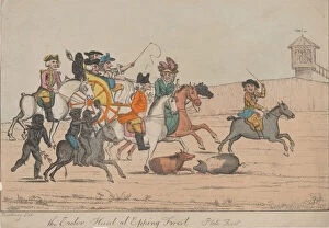 The Easter Hunt at Epping Forest, Plate First, 1800-1820. Creator: Unknown