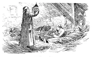 Lantern Prints: The Easter Volunteer Manoeuvres: quartered with the rats, 1890. Creator: Unknown