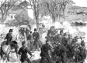 Voluntary Prints: The Easter Volunteer Review: the defence of Ovingdean, 1870. Creator: Unknown