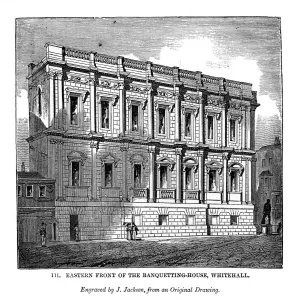 Eastern Prints: Eastern front of the banquetting house, Whitehall, 1843. Artist: J Jackson