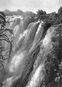 Eastern cataract, Victoria Falls, Livingstone to Broken Hill, Northern Rhodesia, 1925 (1927). Artist: Thomas A Glover Eastern cataract, Victoria Falls, Livingstone to Broken Hill, Northern Rhodesia, 1925 (1927). Artist: Thomas A Glover