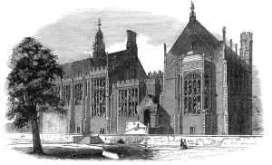 Camden Gallery: Eastern or garden front, Lincolns Inn New Buildings, 1845. Creator: Unknown