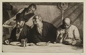 Suit And Tie Prints: The Eating House, 1903. Creator: William Strang