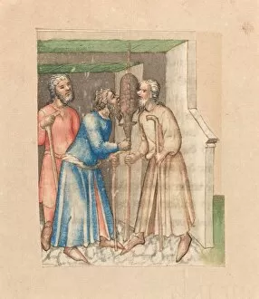 Eating Sacrificial Lamb, c. 1420/1430. Creator: Unknown