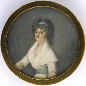 Hairband Prints: Ebba Lovisa Antoinette Ulrica Dohna, 1795. Creator: Unknown
