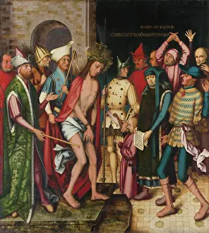 Ecce Homo, 1501. Creators: Hans Holbein the Elder, Jesus Christ