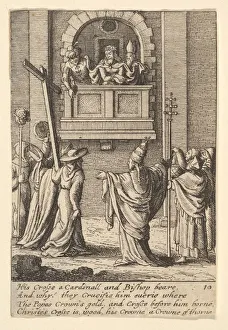 Papal Crown Prints: Ecce Homo, 1625-77. Creator: Wenceslaus Hollar