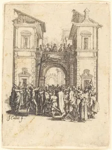 Crowned Prints: Ecce Homo, c. 1624 / 1625. Creator: Jacques Callot