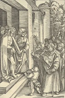 Hans Schäufelein Prints: Ecce Homo, from Speculum passionis domini nostri Ihesu Christi, 1507