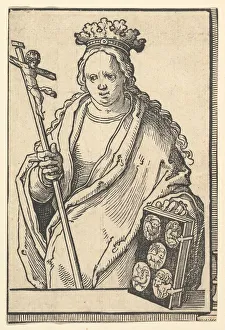 Lucas Jacobsz Prints: Ecclesia Christi (Faith), from the series of Sibyls, ca. 1530. Creator: Lucas van Leyden
