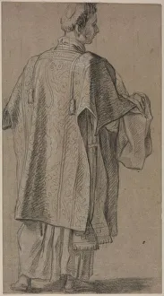 Ecclesiastic Seen from Behind, c. 1645 / 48. Creator: Anonymous
