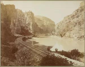 Echo Cliffs, Canyon of the Grand River, Glenwood Extension, Colorado, 1885. Creator