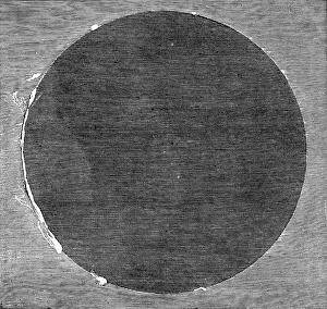Eclipse Prints: The Eclipse of the Sun - facsimile of [one of] the two photographs obtained during the totality