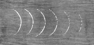 The Eclipse of the Sun on July 18 in Spain - Baily's Beads as seen with an inverting tele... 1860. Creator: Unknown