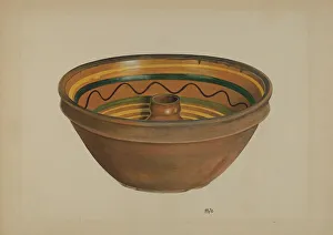 Pennsylvanian Prints: Economite Bowl or Cake Mold, c. 1937. Creator: Edward White