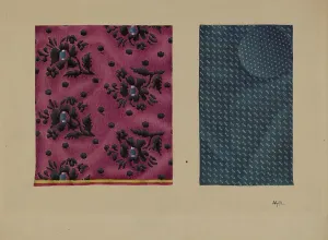 Pennsylvanian Prints: Economy Samples of Silk, c. 1938. Creator: Edward White