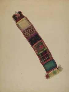 Wilson Eva Prints: Economy Sewing Supply Holder, c. 1938. Creator: Eva Wilson