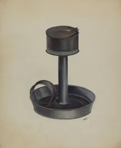 Pennsylvanian Prints: Economy Tint Lamp, c. 1937. Creator: Edward White