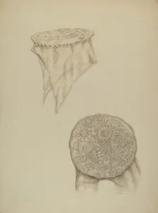 Watercolor And Graphite On Paperboard Collection: Economy White Cap, c. 1938. Creator: Eva Wilson