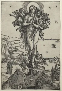 Early 16th Century Prints: The Ecstasy of Mary Magdalene, 1501-1504. Creator: Albrecht Dürer (German, 1471-1528)