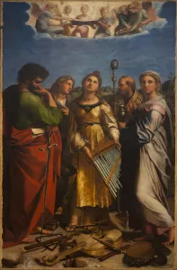 Raffaello Prints: The Ecstasy of Saint Cecilia, ca 1514. Artist: Raphael (1483-1520)