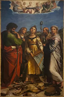 Cecilia Collection: The Ecstasy of Saint Cecilia, ca 1514. Artist: Raphael (1483-1520)