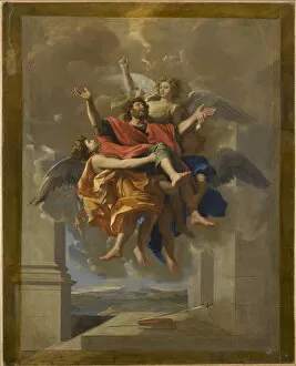 Poussin Gallery: The ecstasy of Saint Paul, 1650. Creator: Poussin, Nicolas (1594-1665)