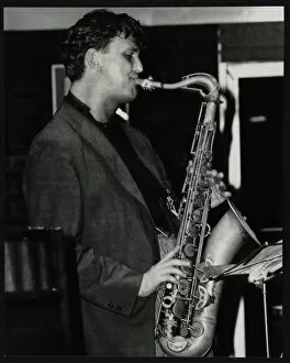 Hertfordshire Gallery: Ed Jones playing tenor saxophone at The Fairway, Welwyn Garden City, Hertfordshire, 1992