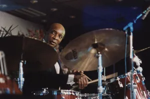 Nordwijk Prints: Ed Thigpen, Jazz Inn Party, Nordwijk, Netherlands, 1989. Creator: Brian Foskett