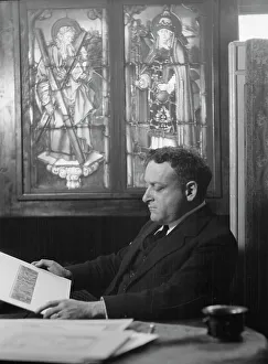 Ederheimer, Mr. portrait photograph, 1926 Creator: Arnold Genthe
