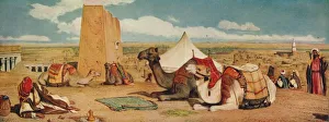 Edfou: Upper-Egypt, 1860, (c1915). Artist: John Frederick Lewis Edfou: Upper-Egypt, 1860, (c1915). Artist: John Frederick Lewis