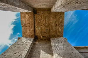 Ptolemaic Period Collection: Edfu Temple Ceiling Art, Egypt. Creator: Viet Chu
