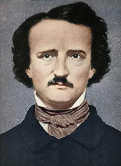 Edgar Allan Poe, c1840, (1939). Artist: Mathew Brady