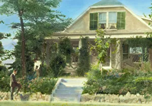Edgar Theodore Wherry house, 3331 Stephenson Place, Chevy Chase, Washington, D.C. 1921. Creator: Frances Benjamin Johnston