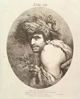 Shakespearean Collection: Edgar (Twelve Characters from Shakespeare), May 20, 1775. Creator: John Hamilton Mortimer