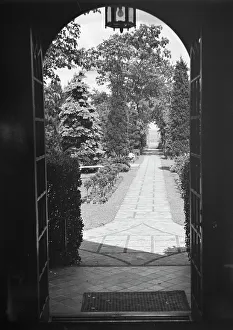 Doormat Prints: Edge, Charles N. garden, 1933 June 18. Creator: Arnold Genthe
