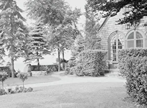 Charles N Edge Prints: Edge, Charles N. residence and garden, 1933 Creator: Arnold Genthe