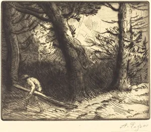 Lifting Gallery: Edge of a Forest in Bourgogne (Un coin de foret en Bourgogne). Creator: Alphonse Legros