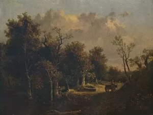 Cecil Reginald Gallery: The Edge of the Forest, with Farm Cart and Cattle, c1811. Artist: John Crome