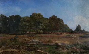 Arthur Sisley Prints: Edge of the forest of Fontainebleau, 1865. Creator: Alfred Sisley
