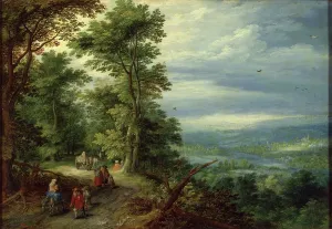 Travelling Prints: Edge of the Forest (The Flight into Egypt), 1610. Creator: Jan Brueghel the Elder