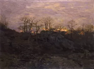 Edge of the Forest, Twilight, ca. 1890. Creator: Charles H. Davis
