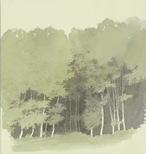 Mystery Prints: Edge of a wood, c1853. Creator: Carl Theodor Reiffenstein