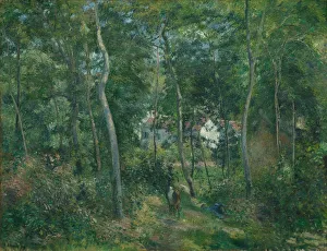 Edge of the Woods Near LHermitage, Pontoise, 1879. Creator: Camille Pissarro (French, 1830-1903)