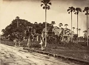Angkor Wat Gallery: Edicule exterieur Sud, 1866. Creator: Emile Gsell