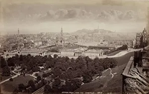 Edinburgh Prints: Edinburgh from the Castle, between 1870 and 1880. Creator: James Valentine