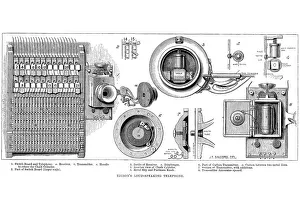 Apparatus Prints: Edison carbon telephone, 1879