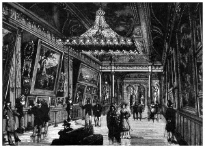 Edisons incandescent lamps light up a New York art gallery, 1882 (1956) Edisons incandescent lamps light up a New York art gallery, 1882 (1956)