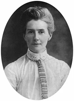 Images Dated 12th January 2008: Edith Cavell, British nurse and humanitarian, c1915, (c1920)