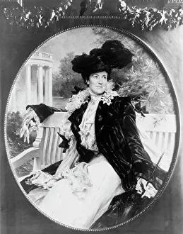 Chartran Theobald Prints: Edith Kermit Carow Roosevelt, three-quarter length portrait